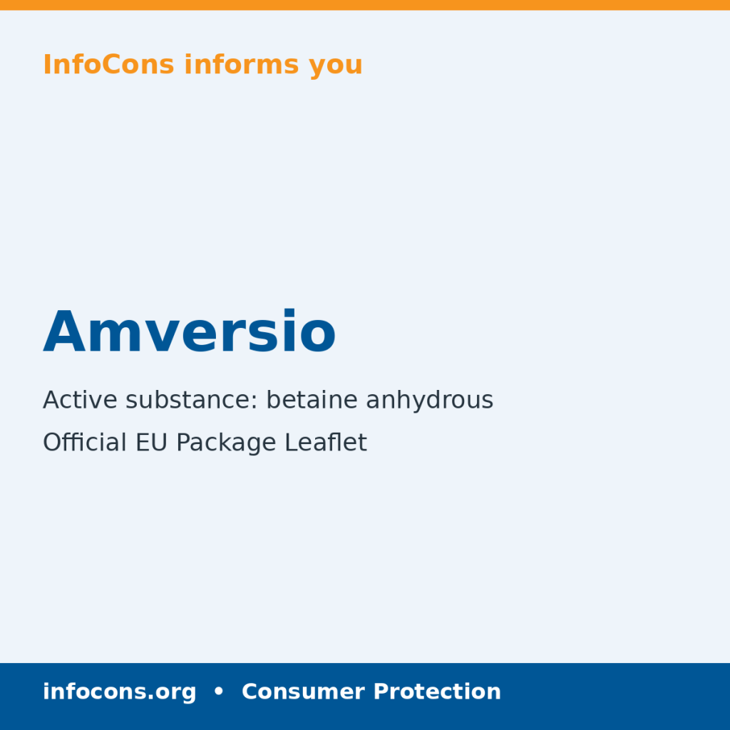 Amversio - Package Leaflet - InfoCons