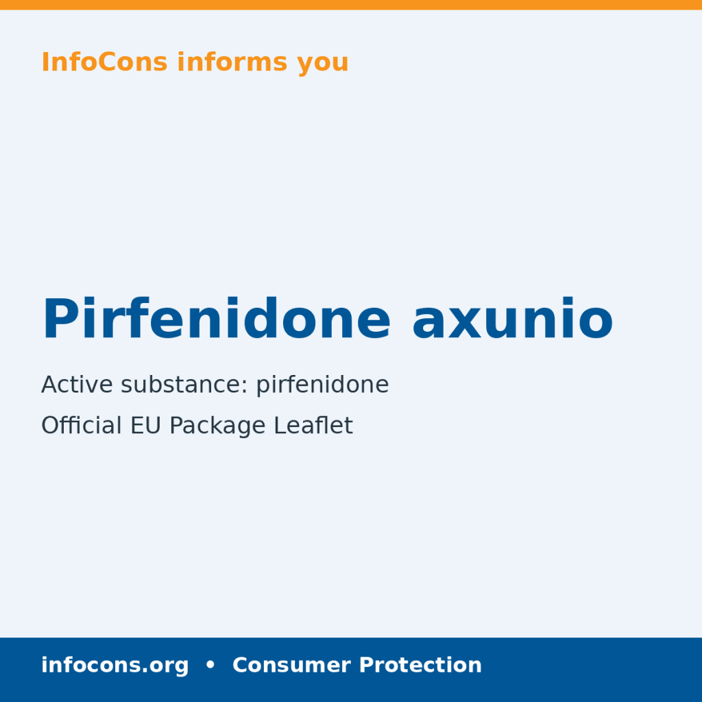 Pirfenidone axunio - Package Leaflet - InfoCons