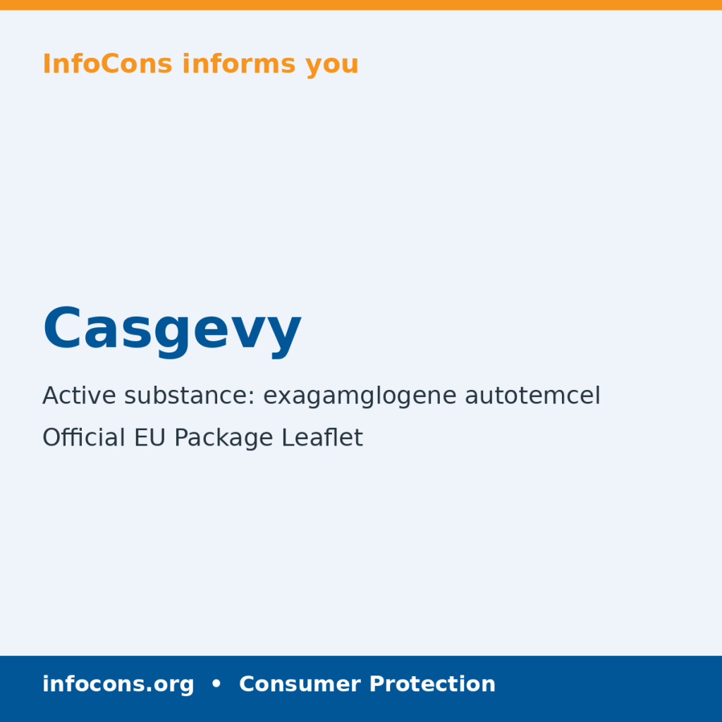 Casgevy - Package Leaflet - InfoCons