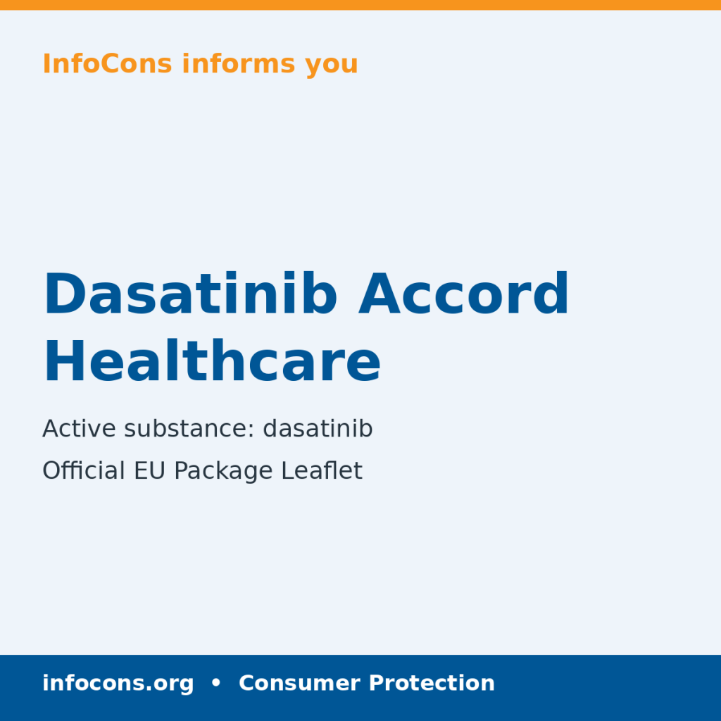 Dasatinib Accord Healthcare - Package Leaflet - InfoCons