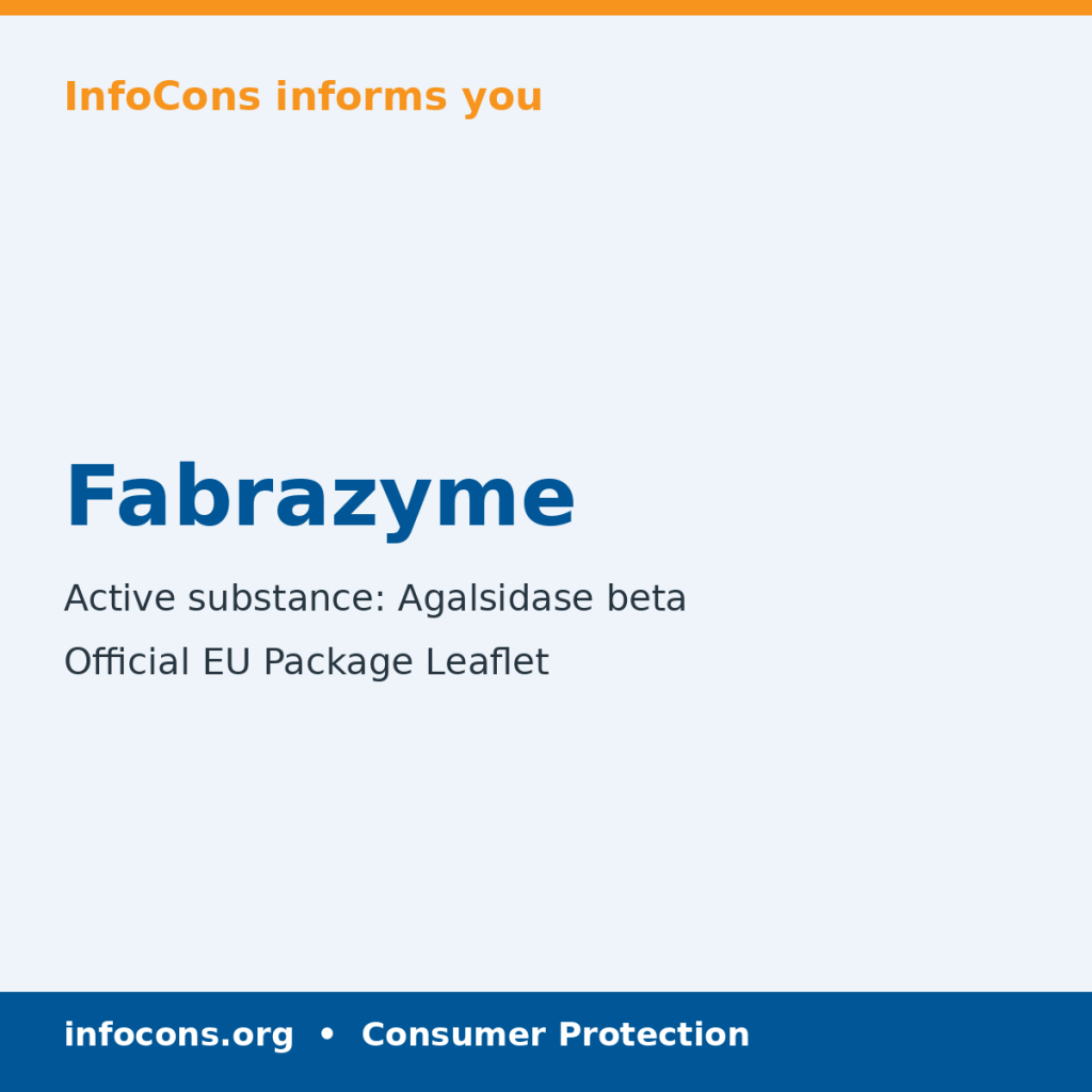 Fabrazyme - Package Leaflet - InfoCons