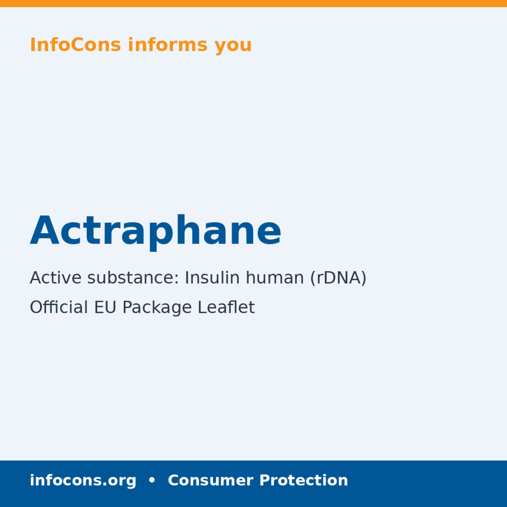 Actraphane - Package Leaflet - InfoCons