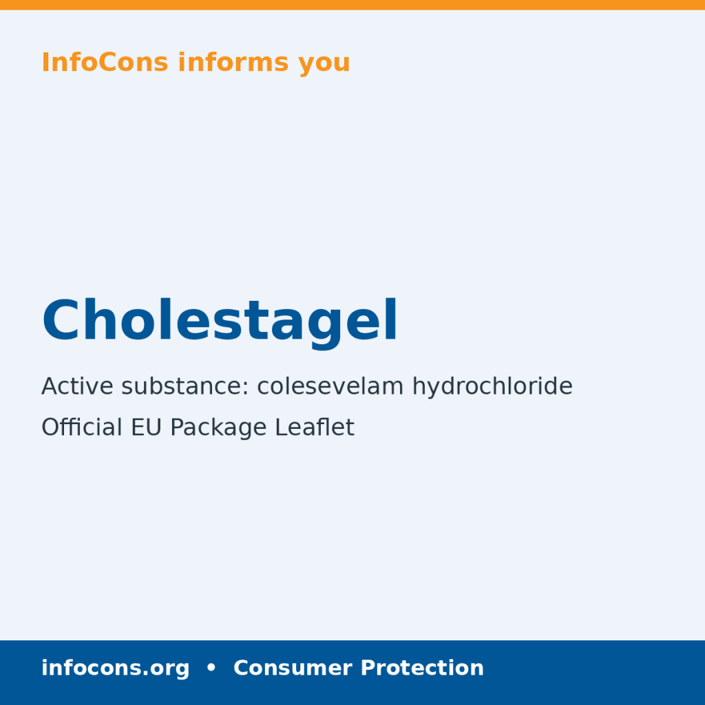 Cholestagel - Package Leaflet - InfoCons