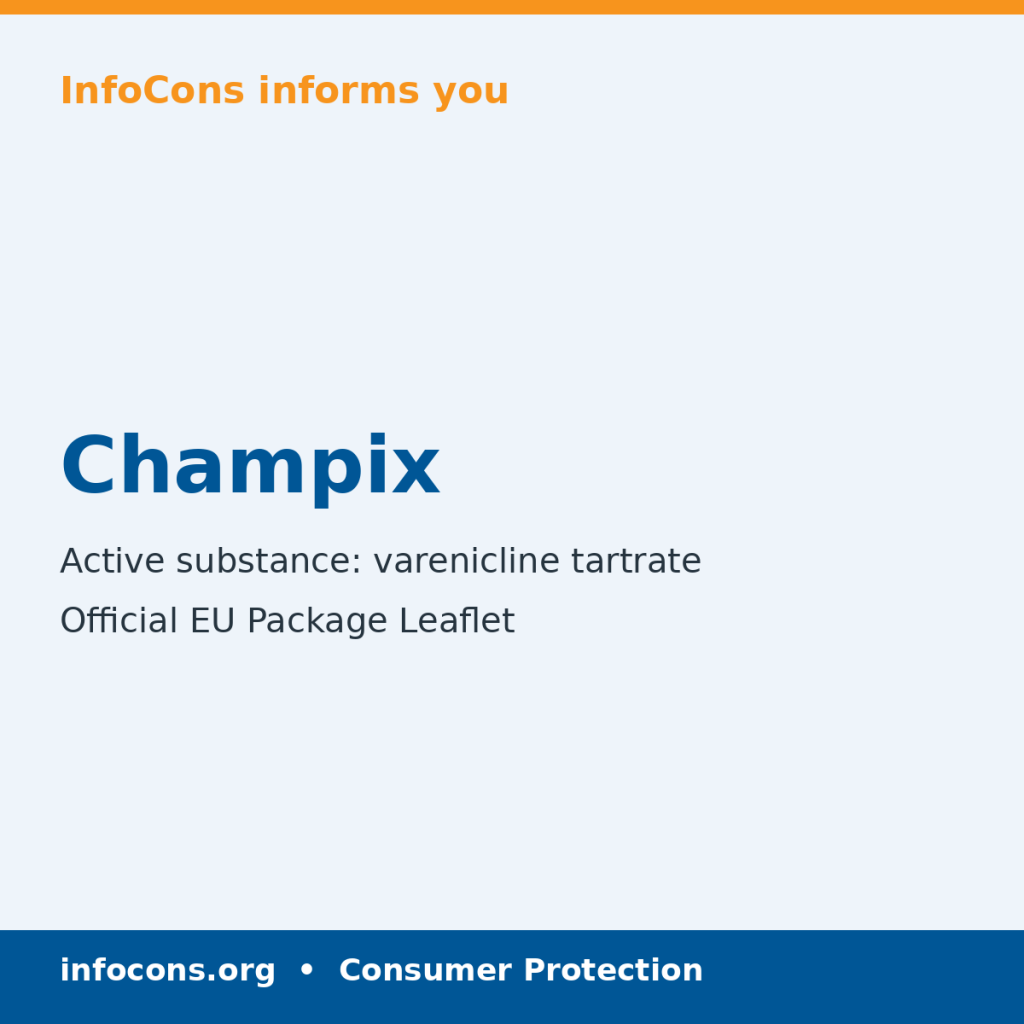 Champix - Package Leaflet - InfoCons
