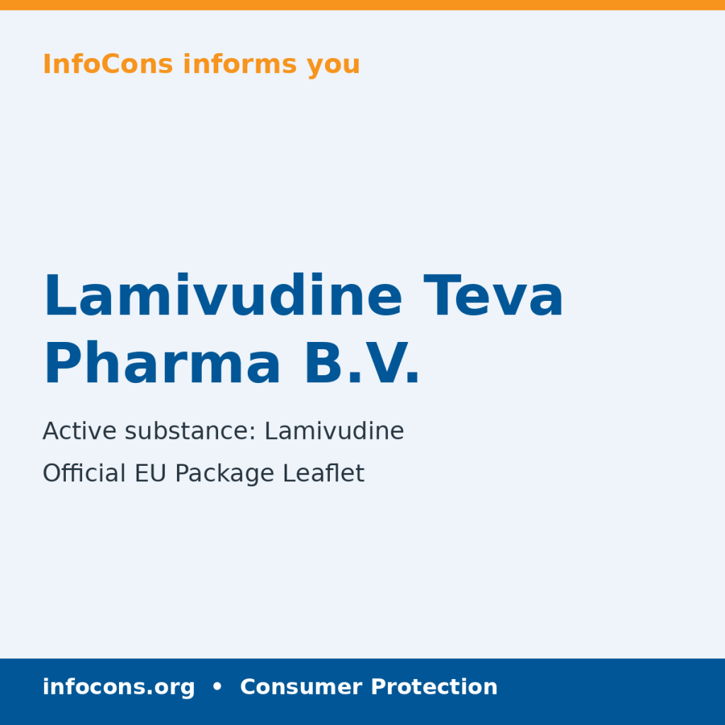 Lamivudine Teva Pharma B.V. - Package Leaflet - InfoCons