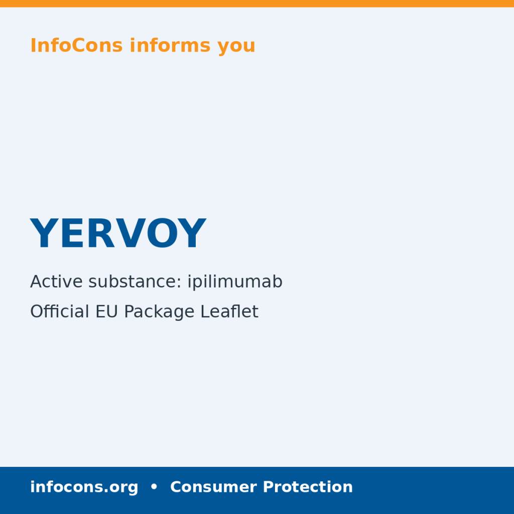 YERVOY - Package Leaflet - InfoCons