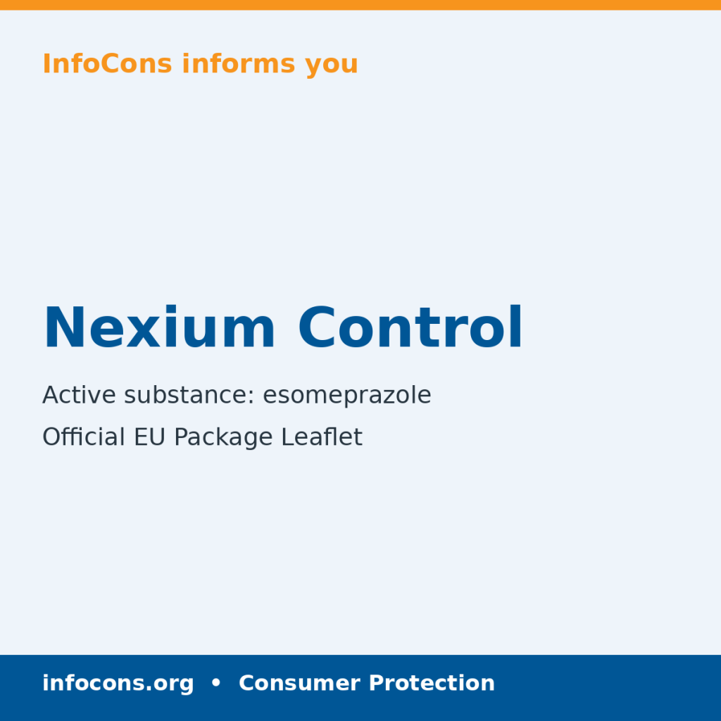 Nexium Control - Package Leaflet - InfoCons